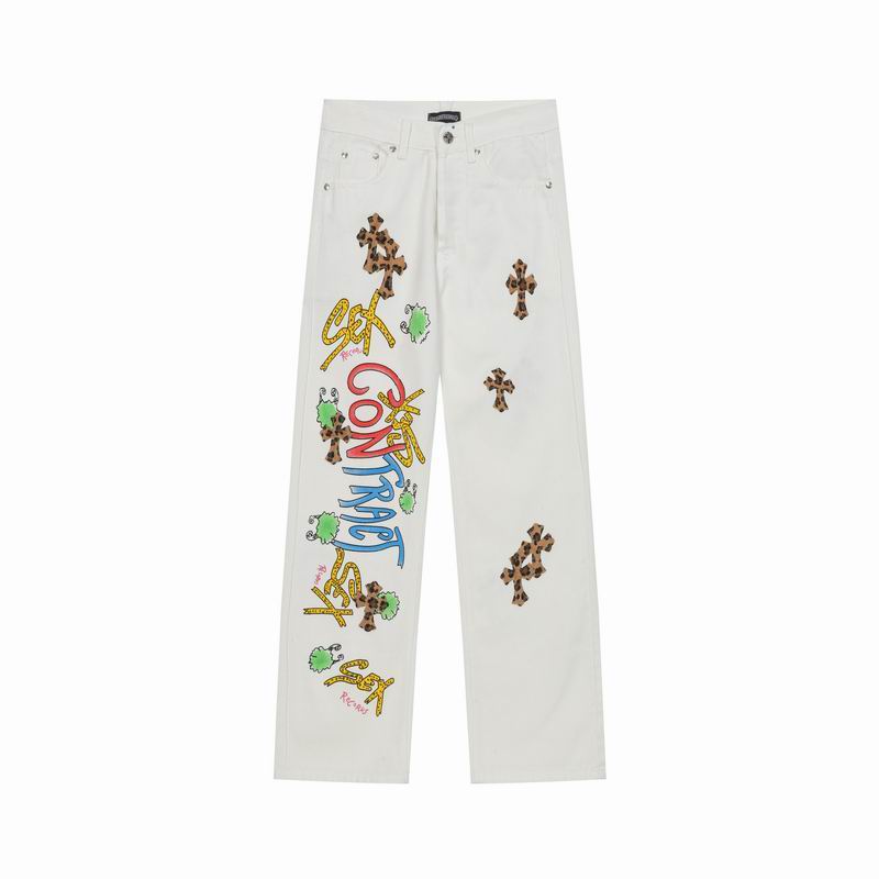 Matty Boy Cross Patch White Denim Jeans