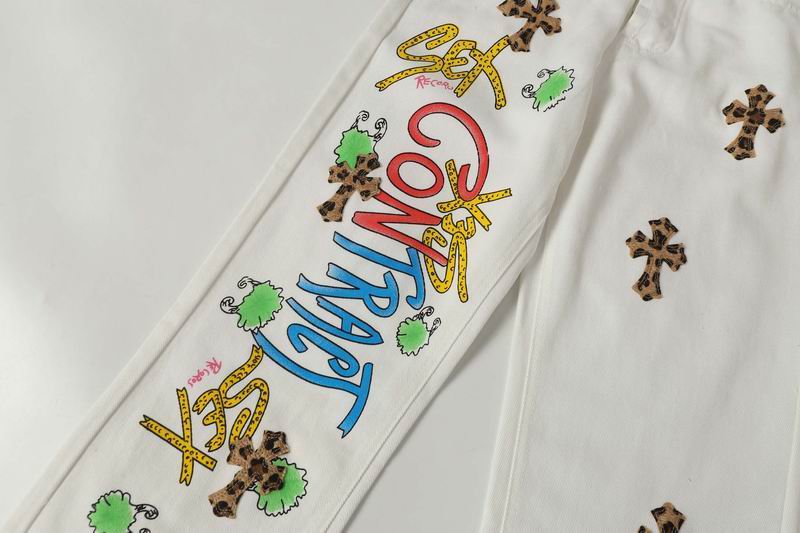 Matty Boy Cross Patch White Denim Jeans