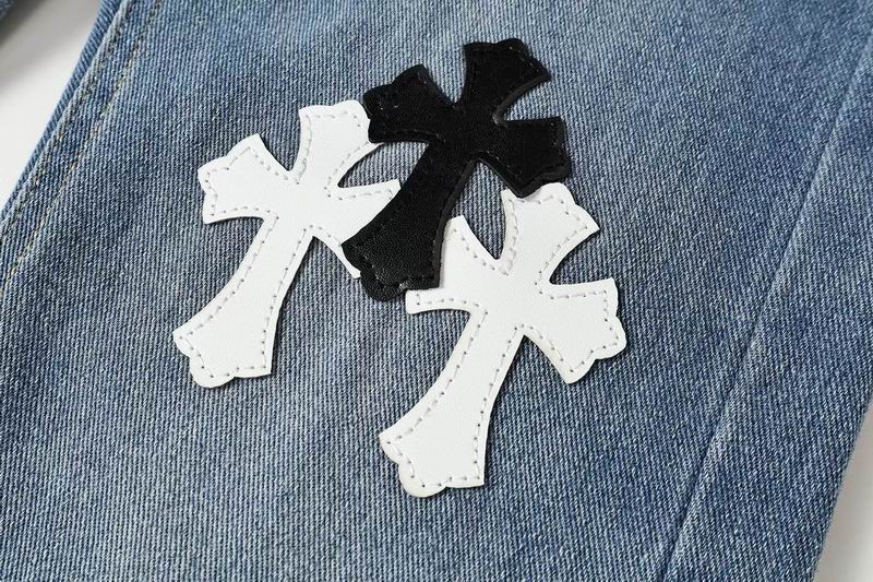 Cross Patch Washed Denim Jeans