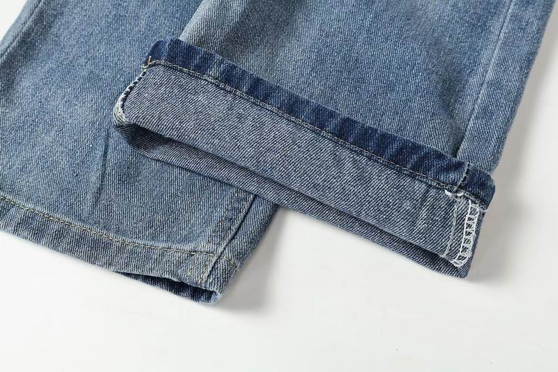 Cross Patch Washed Denim Jeans
