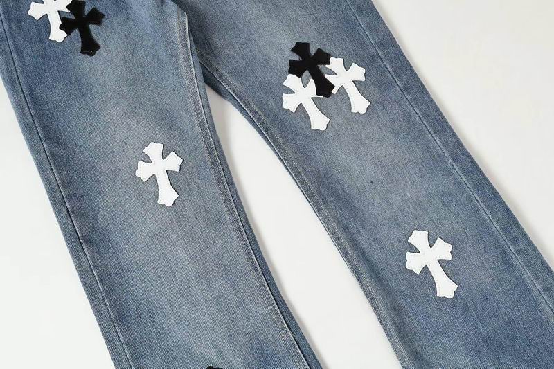 Cross Patch Washed Denim Jeans