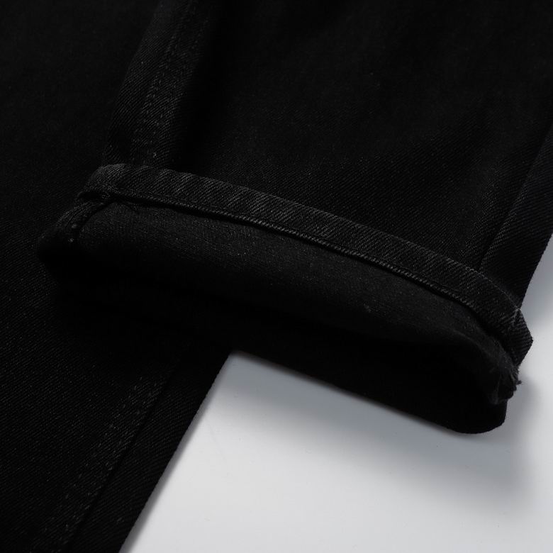 Cross Patch Black Denim Jeans