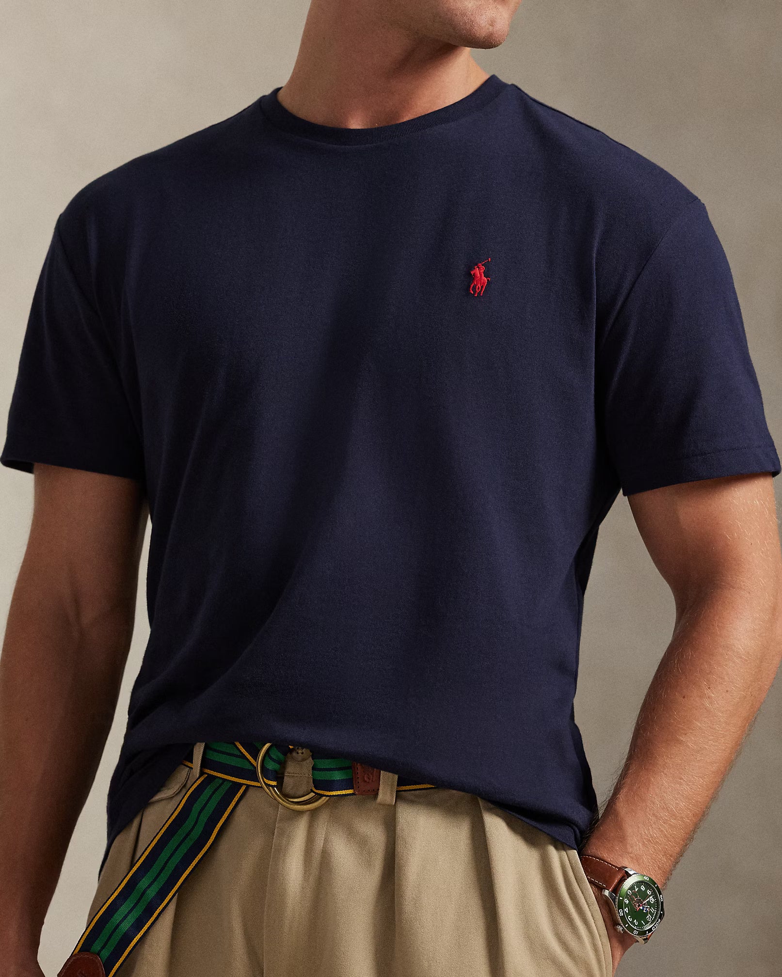 Classic Fit Jersey Crewneck T-Shirt Ink