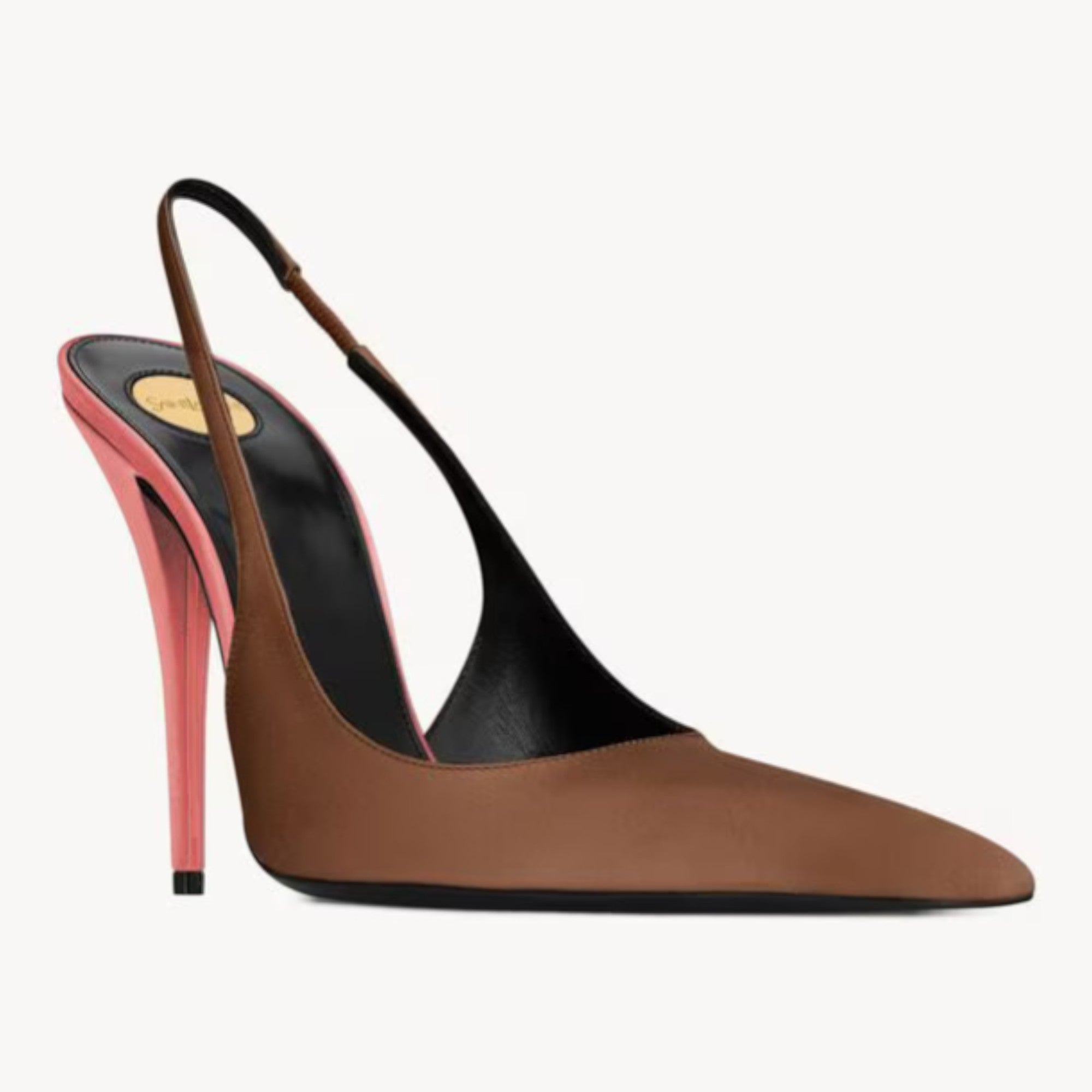 Deroche Slingback Pumps Cappuccino Salmon