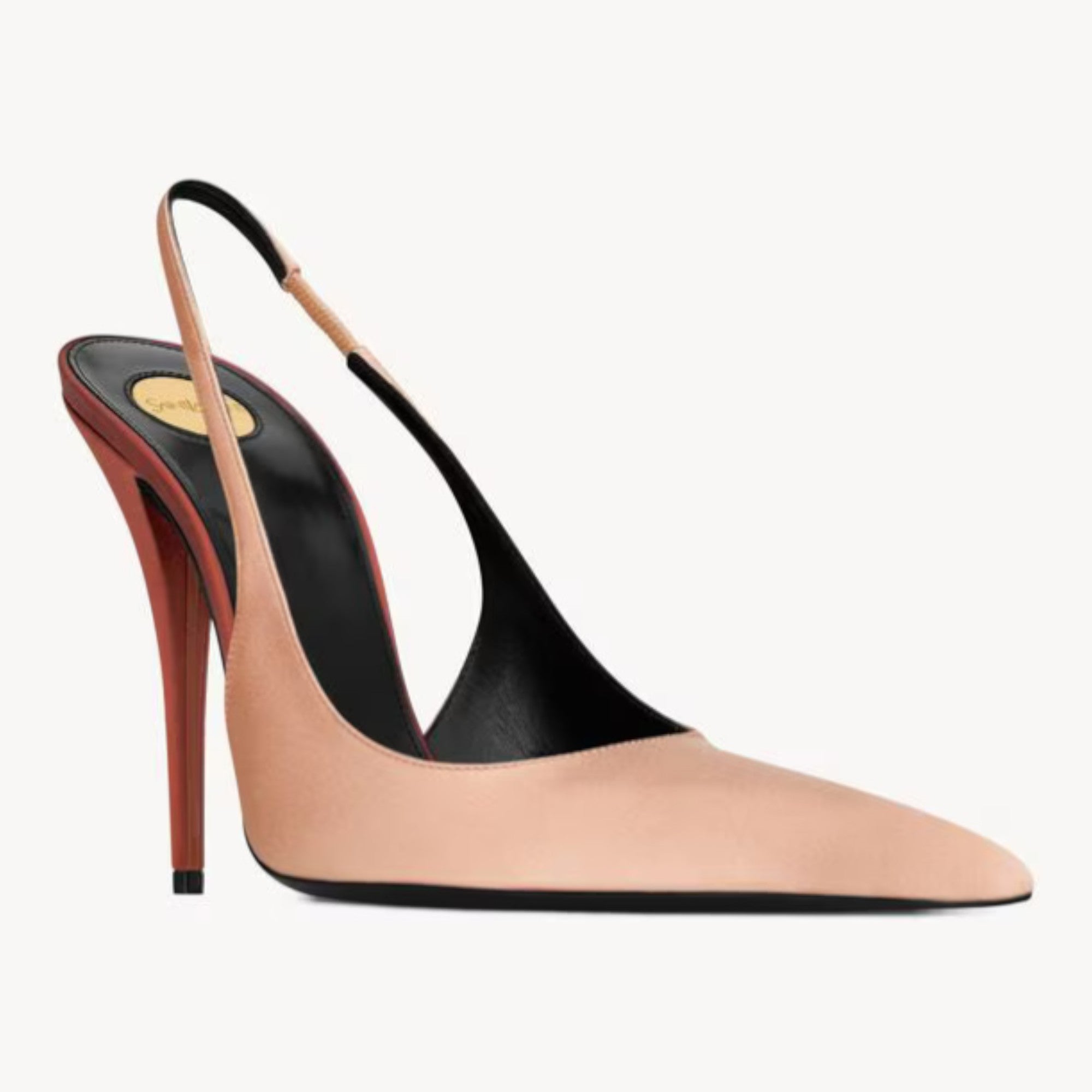 Deroche Slingback Pumps Rose Lingerie Dark Ruggine