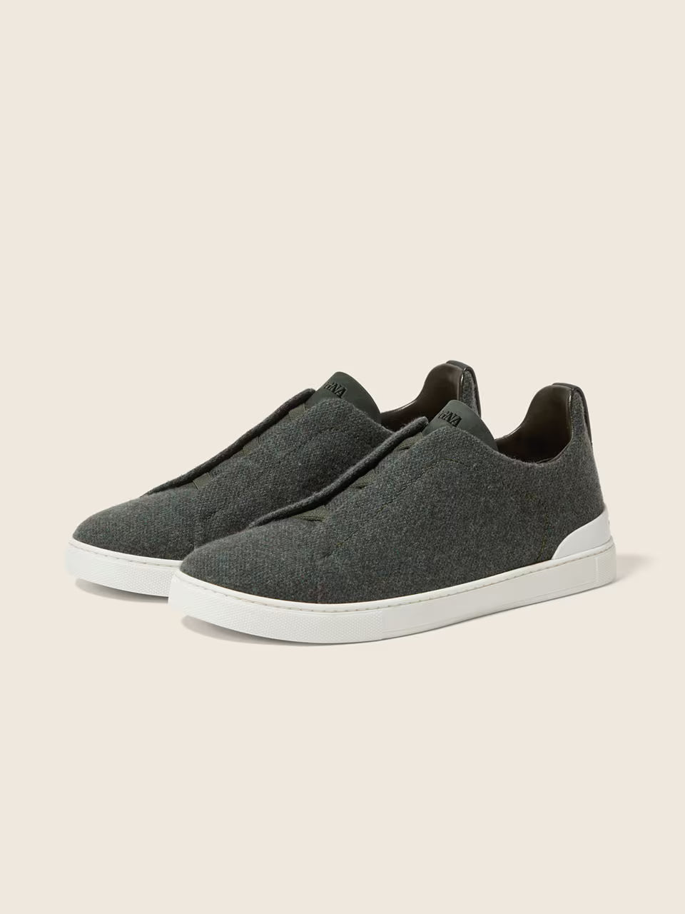 Zegna Dark Green Triple Stitch™ Oasi Cashmere Sneakers
