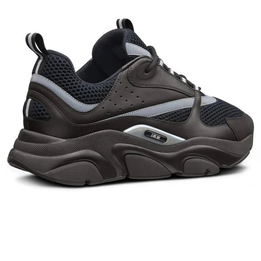 Dior B22 Reflective Calfskin Sneakers Black