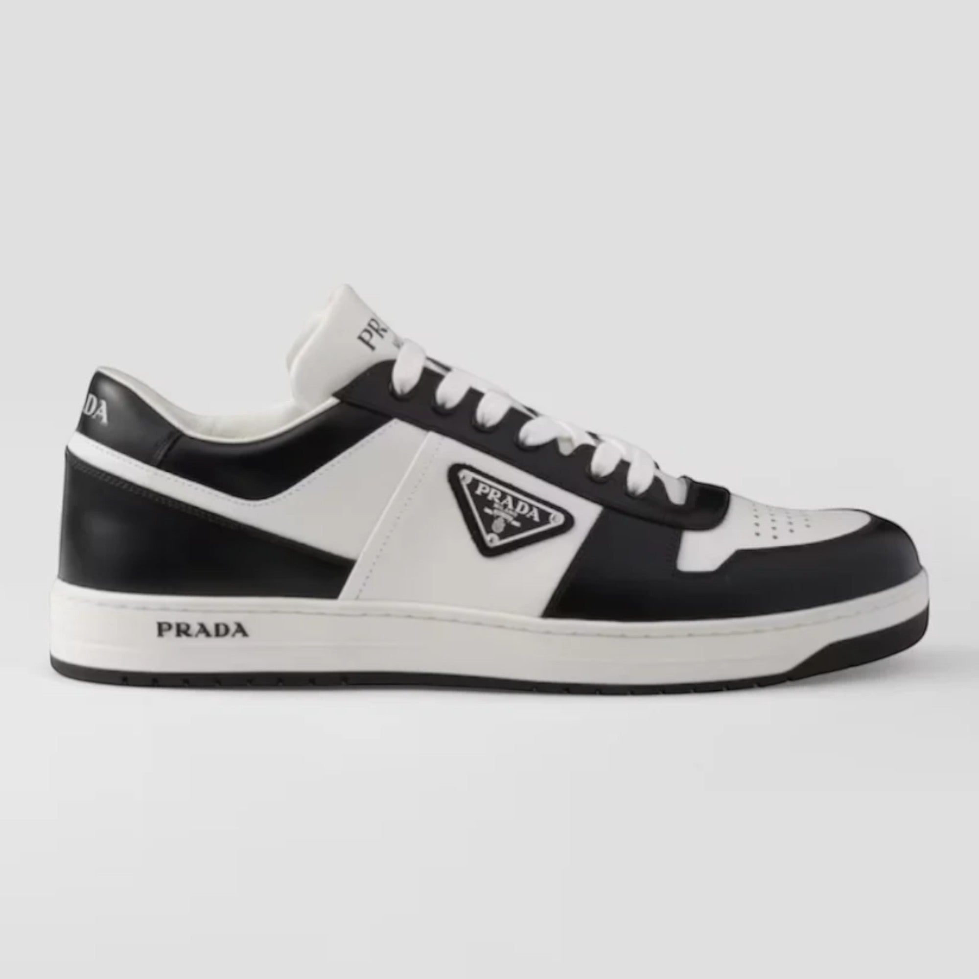 Downtown Leather Sneakers White Black