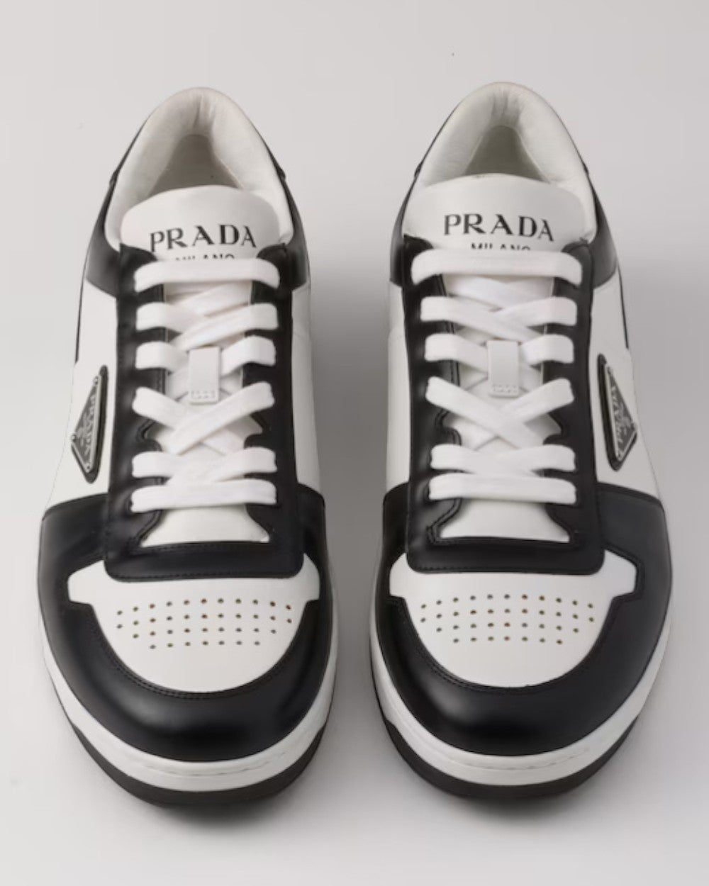 Downtown Leather Sneakers White Black