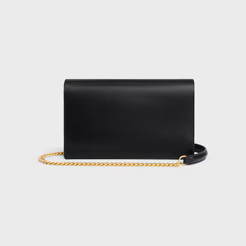 Envelope Wallet on Chain Shiny Calfskin