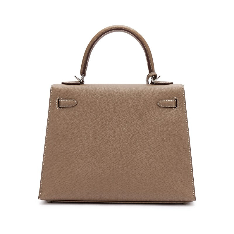 Etoupe Epsom Leather Palladium Hardware