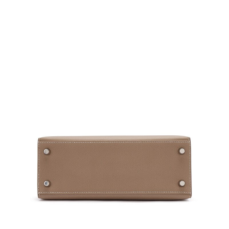 Etoupe Epsom Leather Palladium Hardware