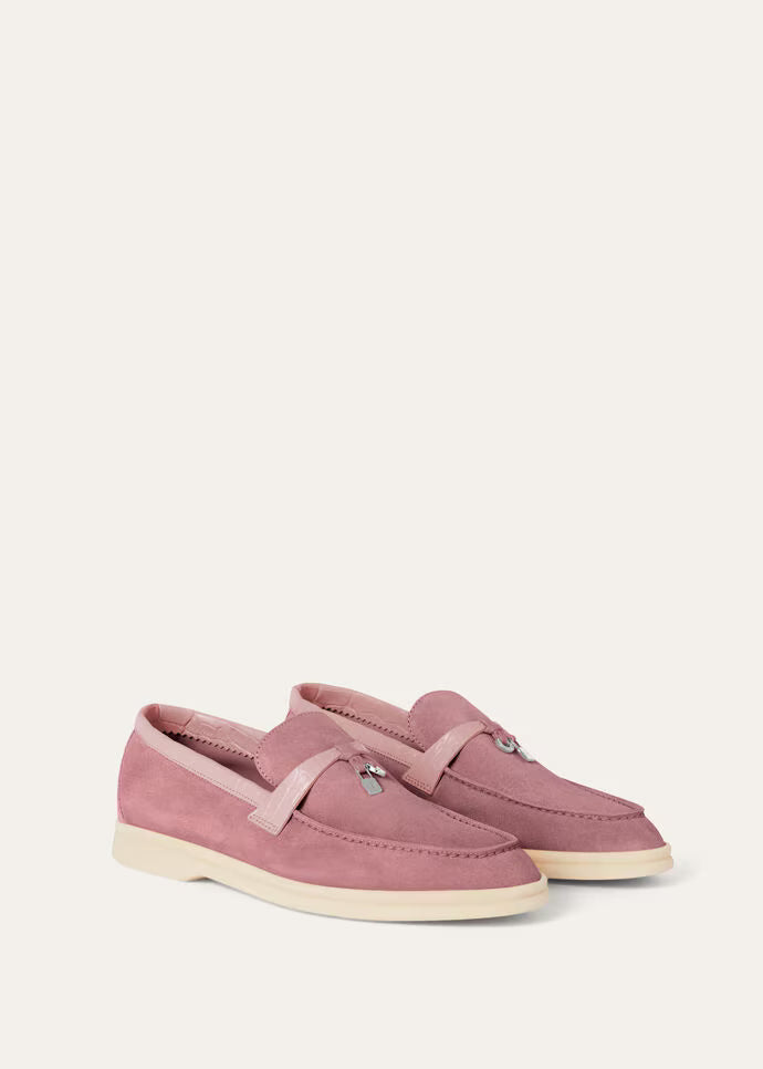 Loro Piana Summer Charms Walk Loafer Noisette Rose