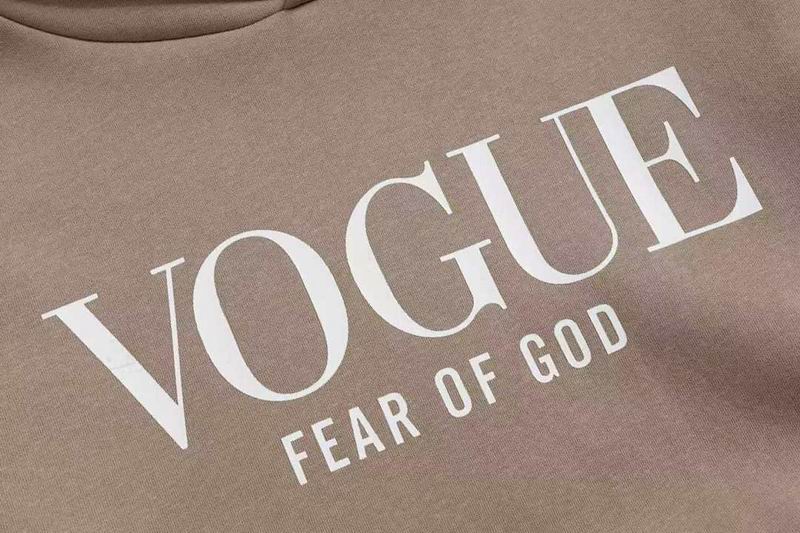 Vogue Star Graphic Hoodie Taupe