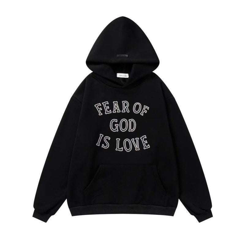 Fear of God Is Love Graphic Hoodie