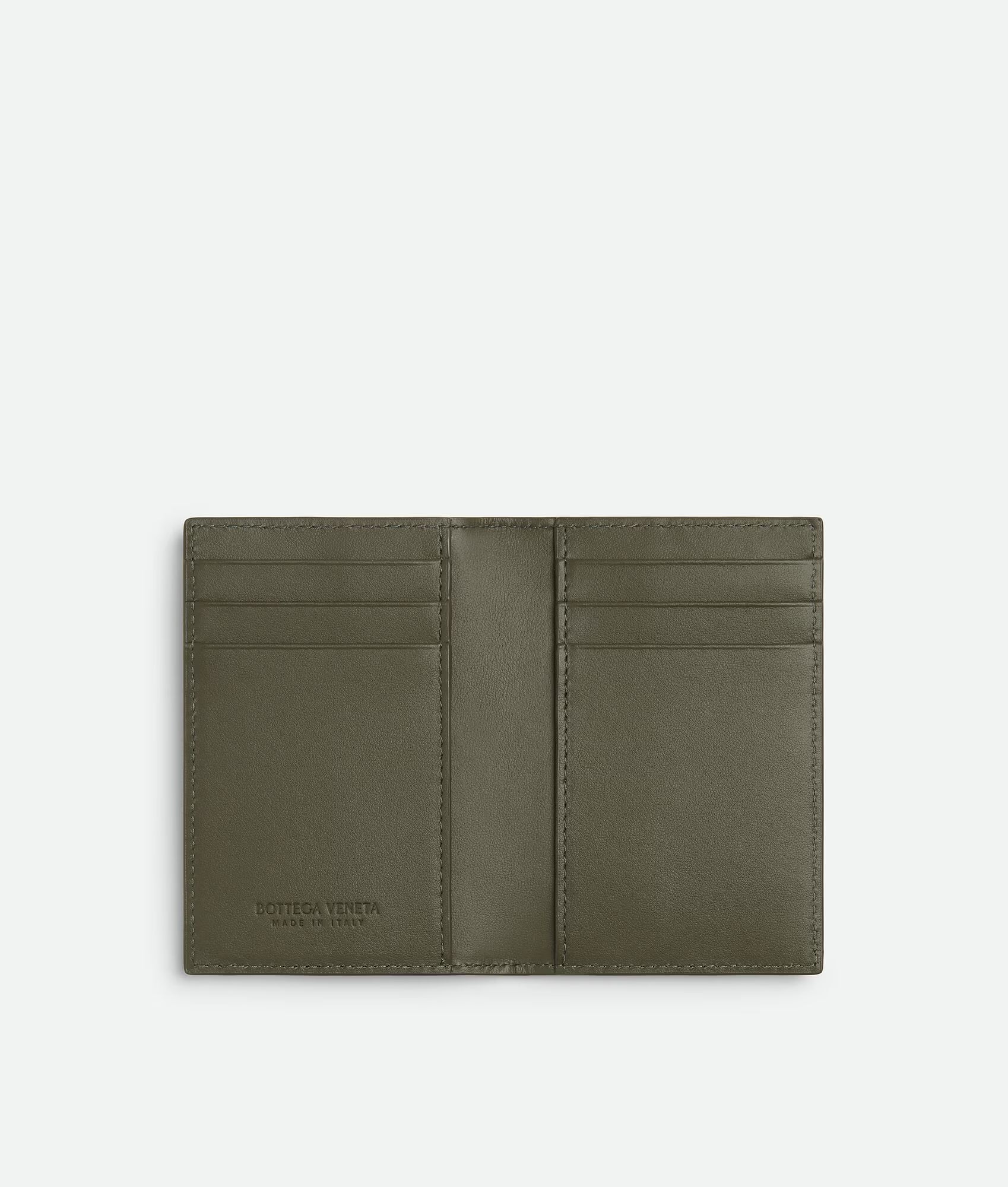 Bottega Veneta Intrecciato Flap Card Case Wallet