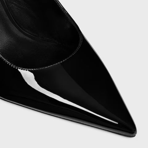 Judy Triomphe Pump Patent Calfskin 85 mm Black