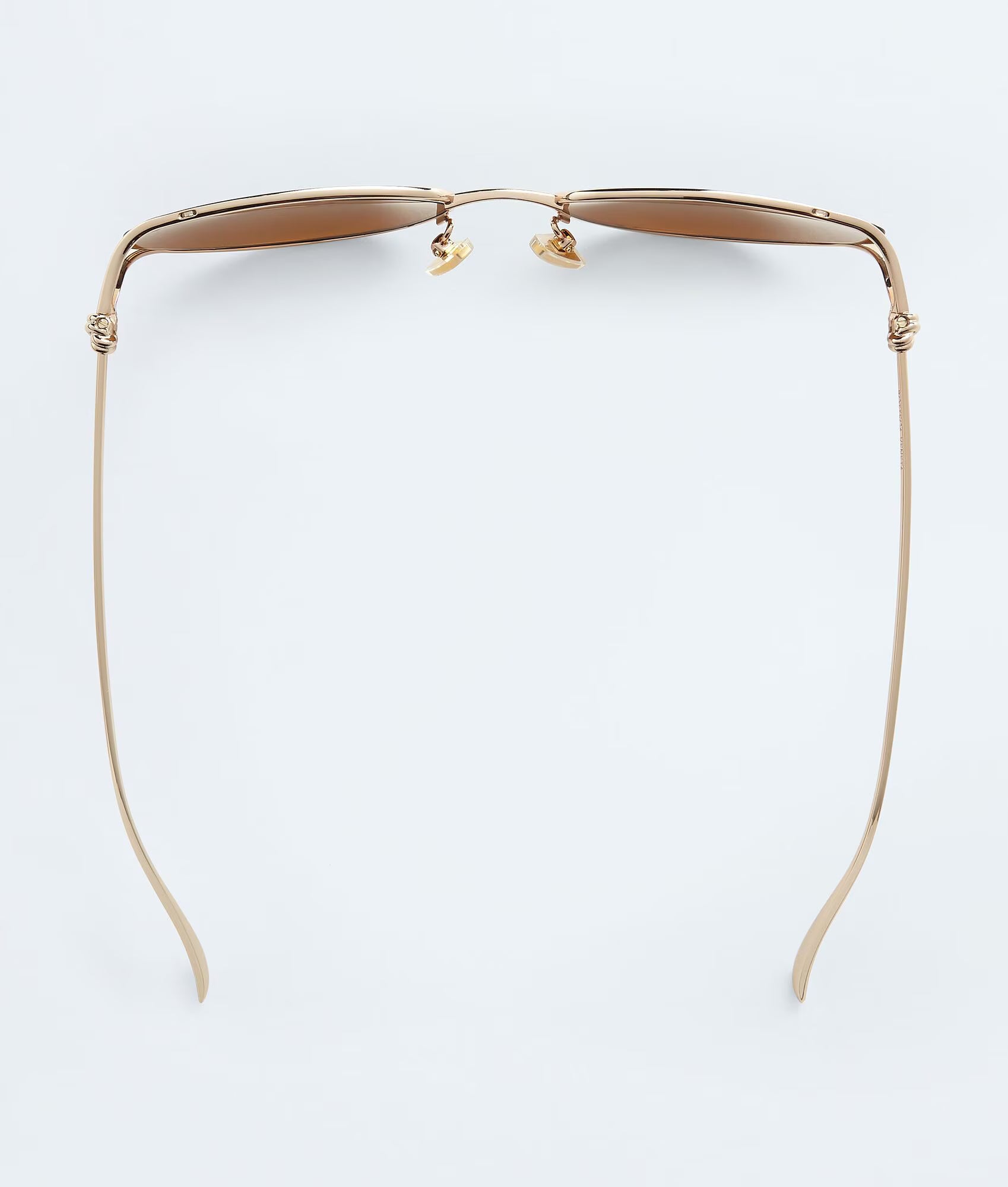 Knot Cat Eye Sunglasses Gold Brown