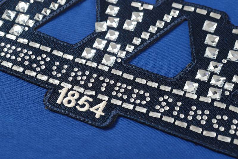LV Vers United Sequin Badge T-Shirt Blue