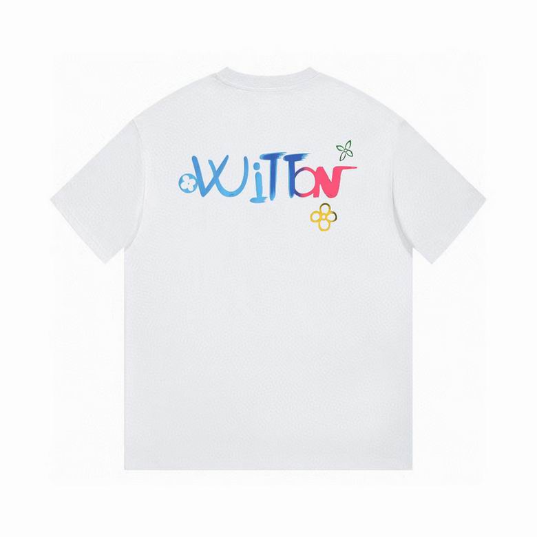 Monogram Flower 3D Gradient Print T-Shirt