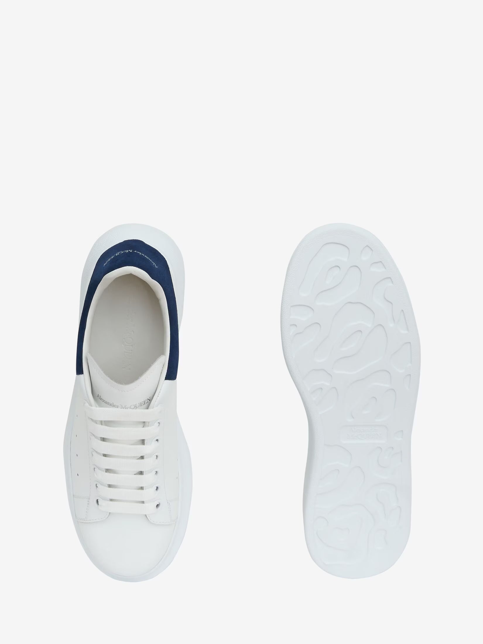 Alexander McQueen Oversized Sneaker in White Paris Blue