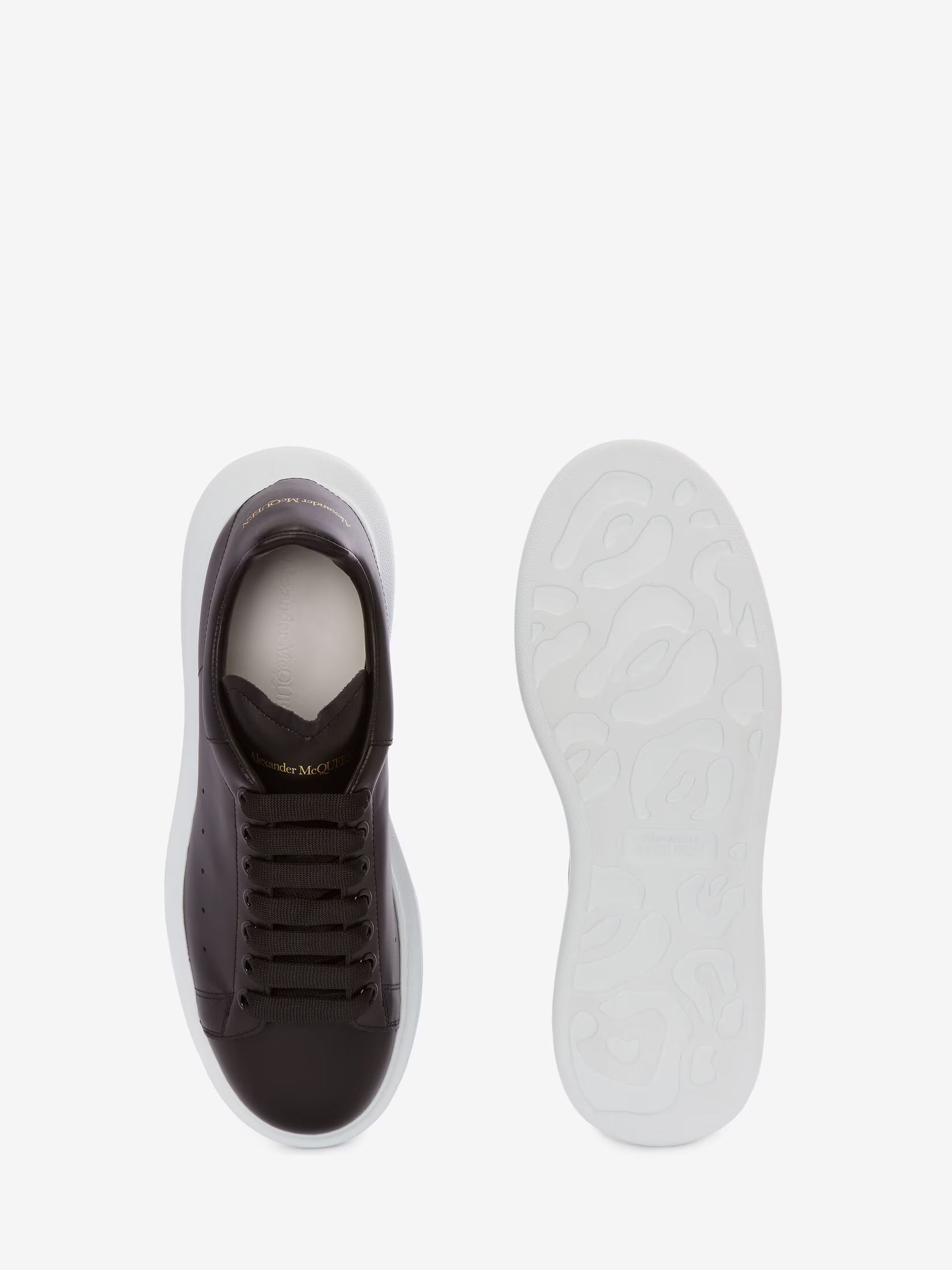 Alexander McQueen Oversized Sneaker in Black White Sole