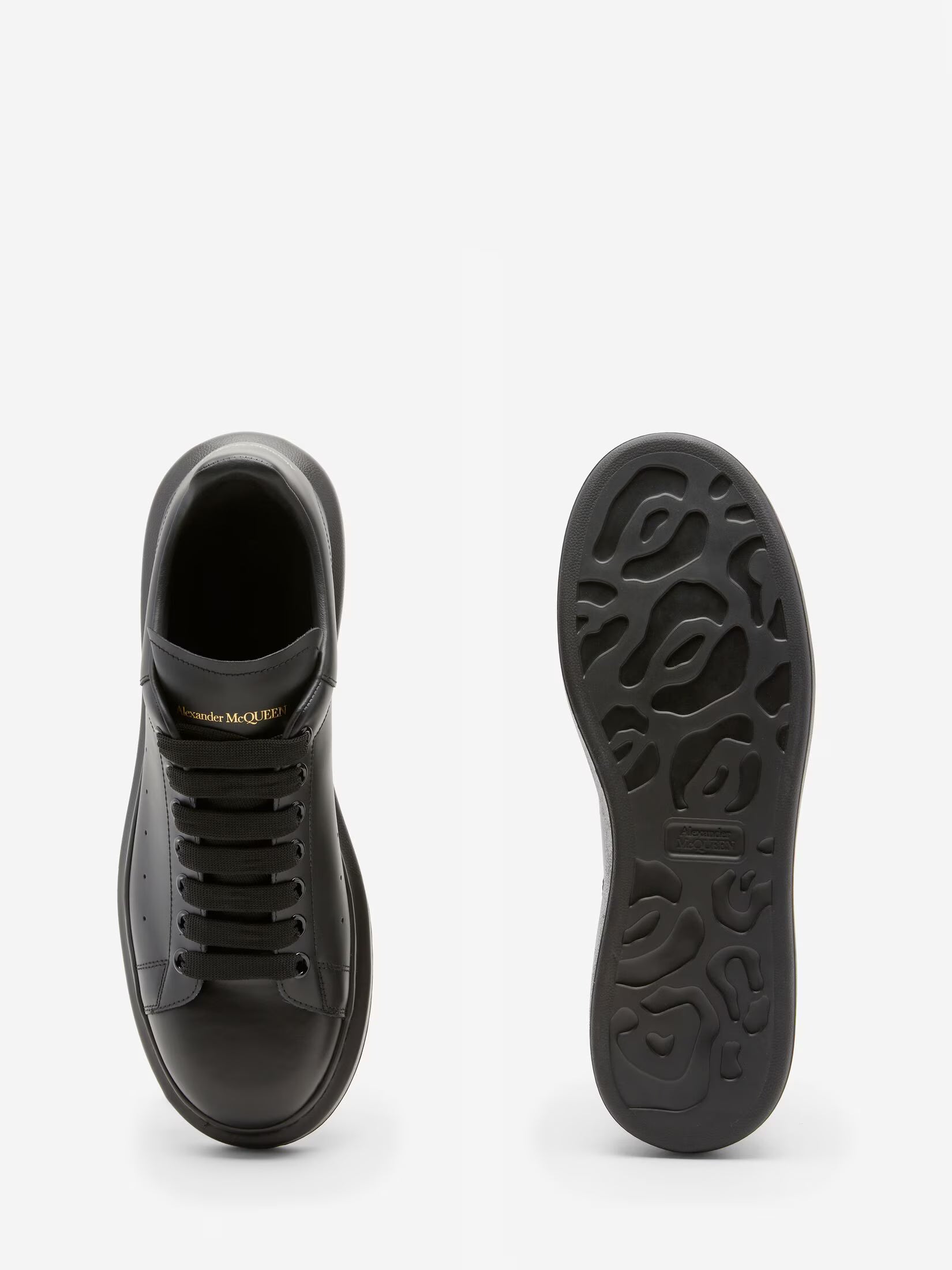 Alexander McQueen Oversized Sneaker in Black Leather