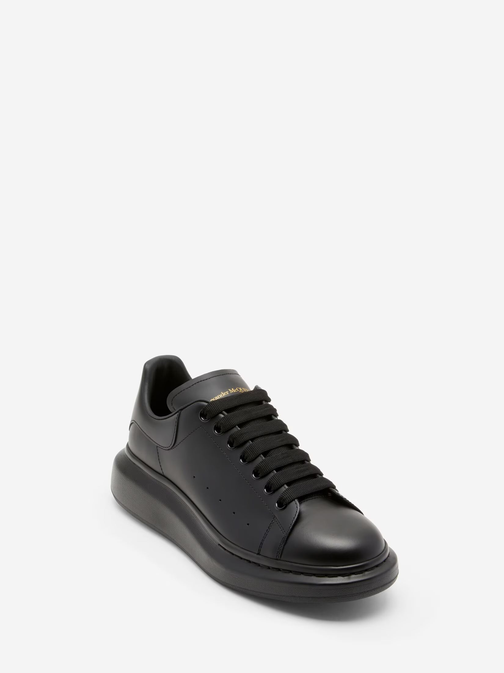 Alexander McQueen Oversized Sneaker in Black Leather