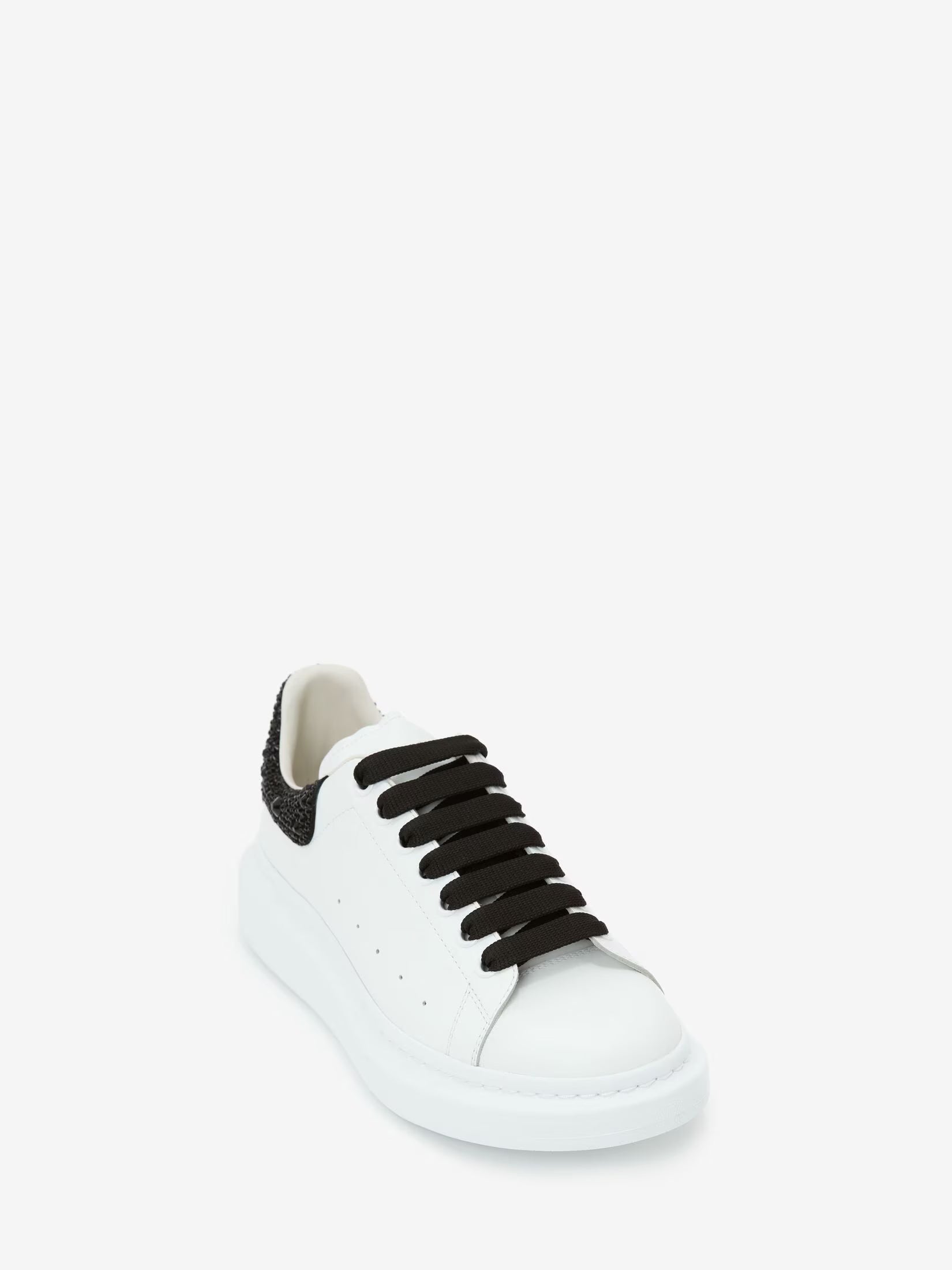 Alexander McQueen Oversized Sneaker in White Jet Black