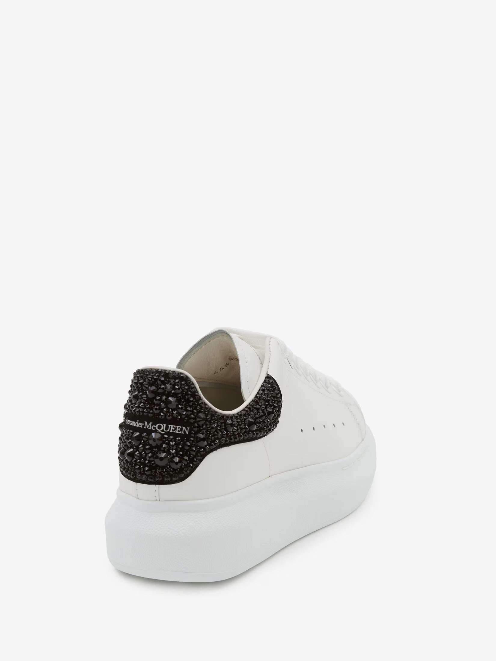 Alexander McQueen Oversized Sneaker in White & Jet Black