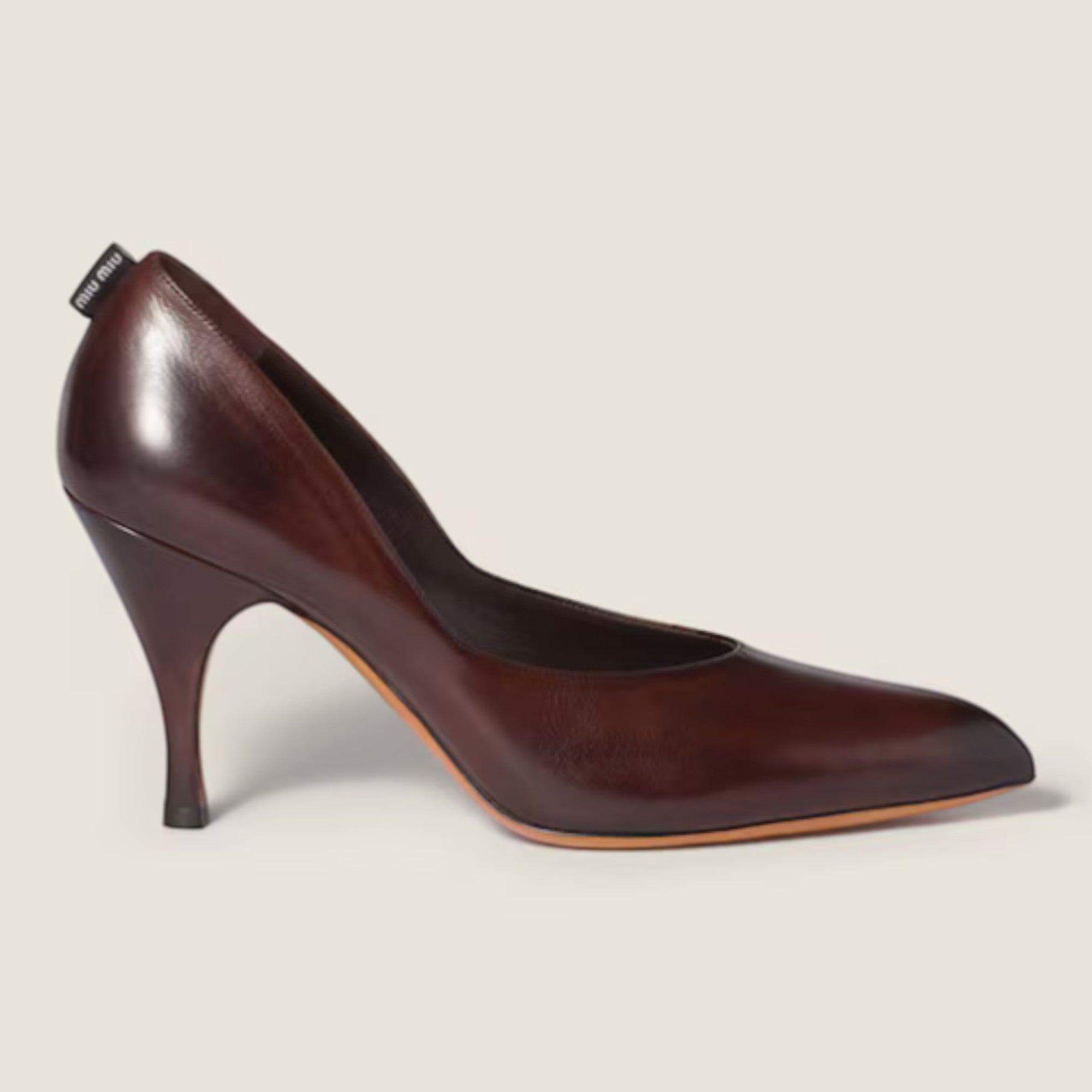 Leather Pumps 85 mm Dark Brown