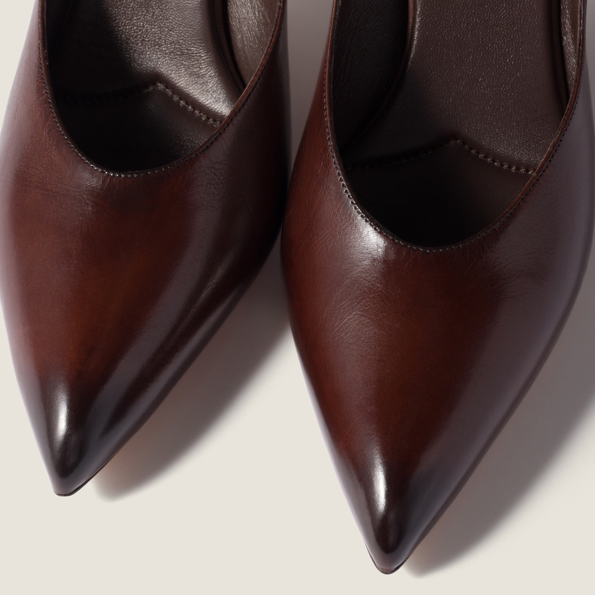 Leather Pumps 85 mm Dark Brown
