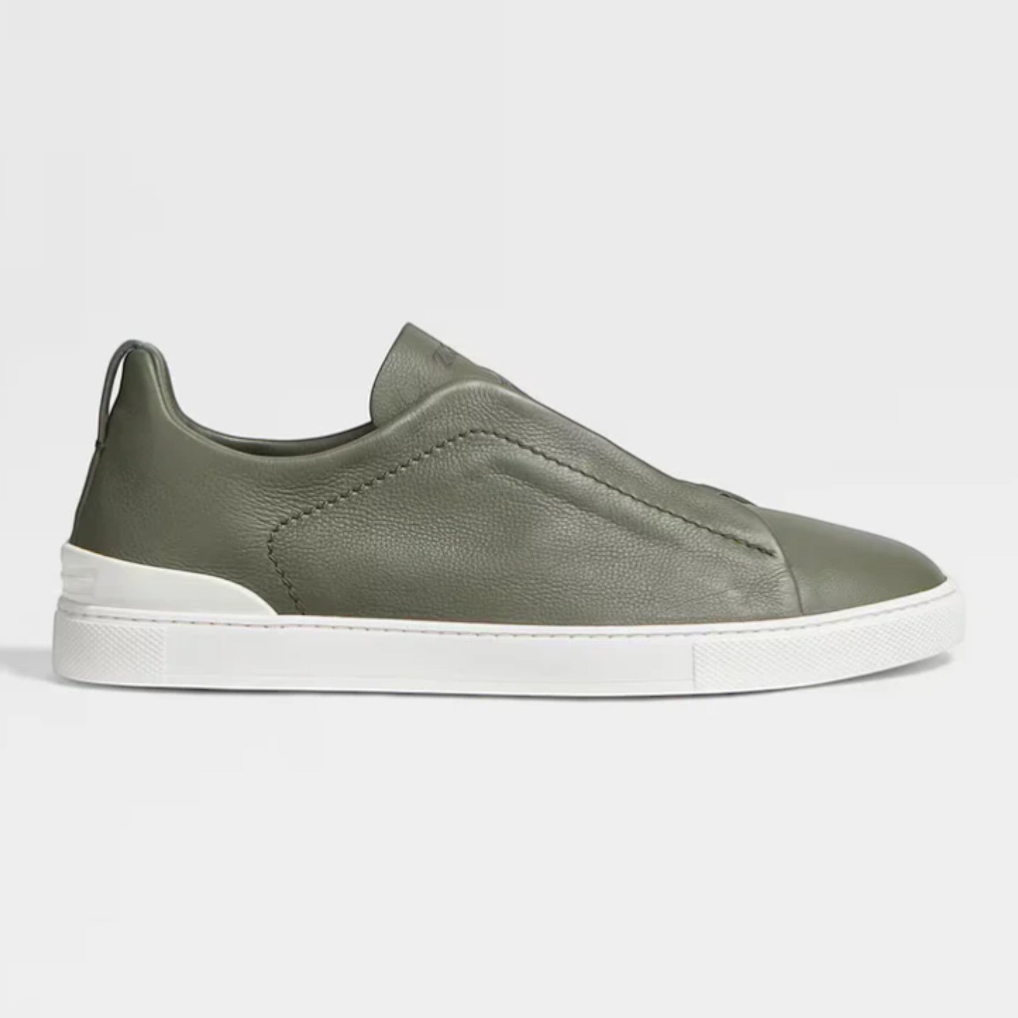 Zegna Light Army Green Triple Stitch™ SECONDSKIN Sneakers