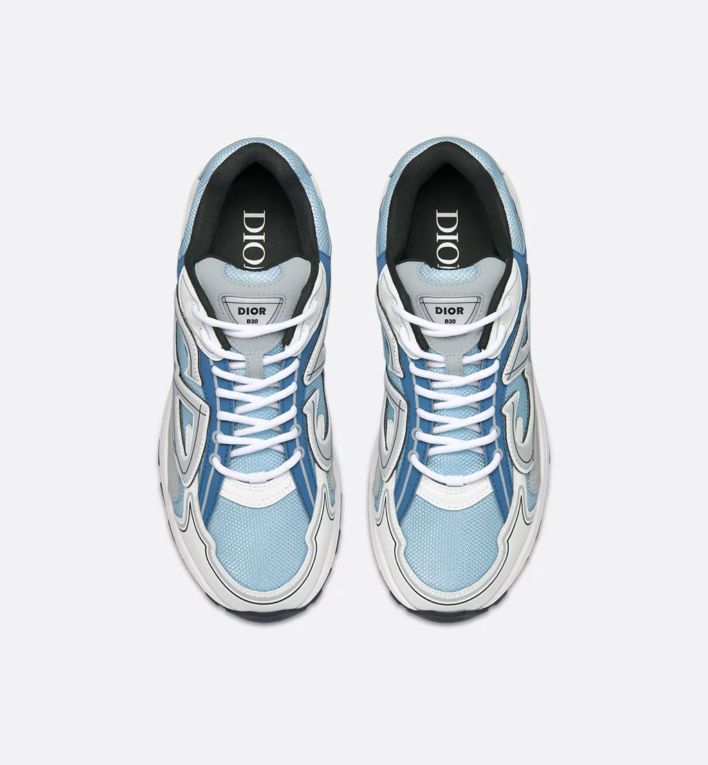 Dior B30 Countdown Sneakers Light Blue Technical Mesh
