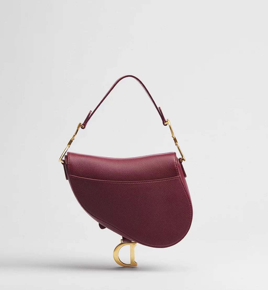 Dior Small Saddle Bag with Strap in Trench Grained Calfskin