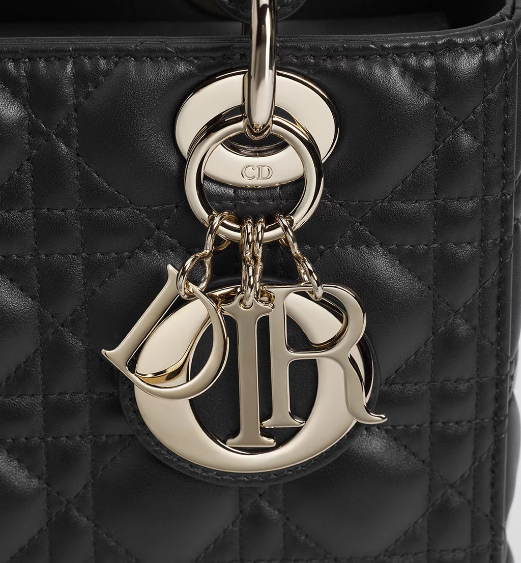 Dior Medium Lady Dior Bag in Black Cannage Lambskin