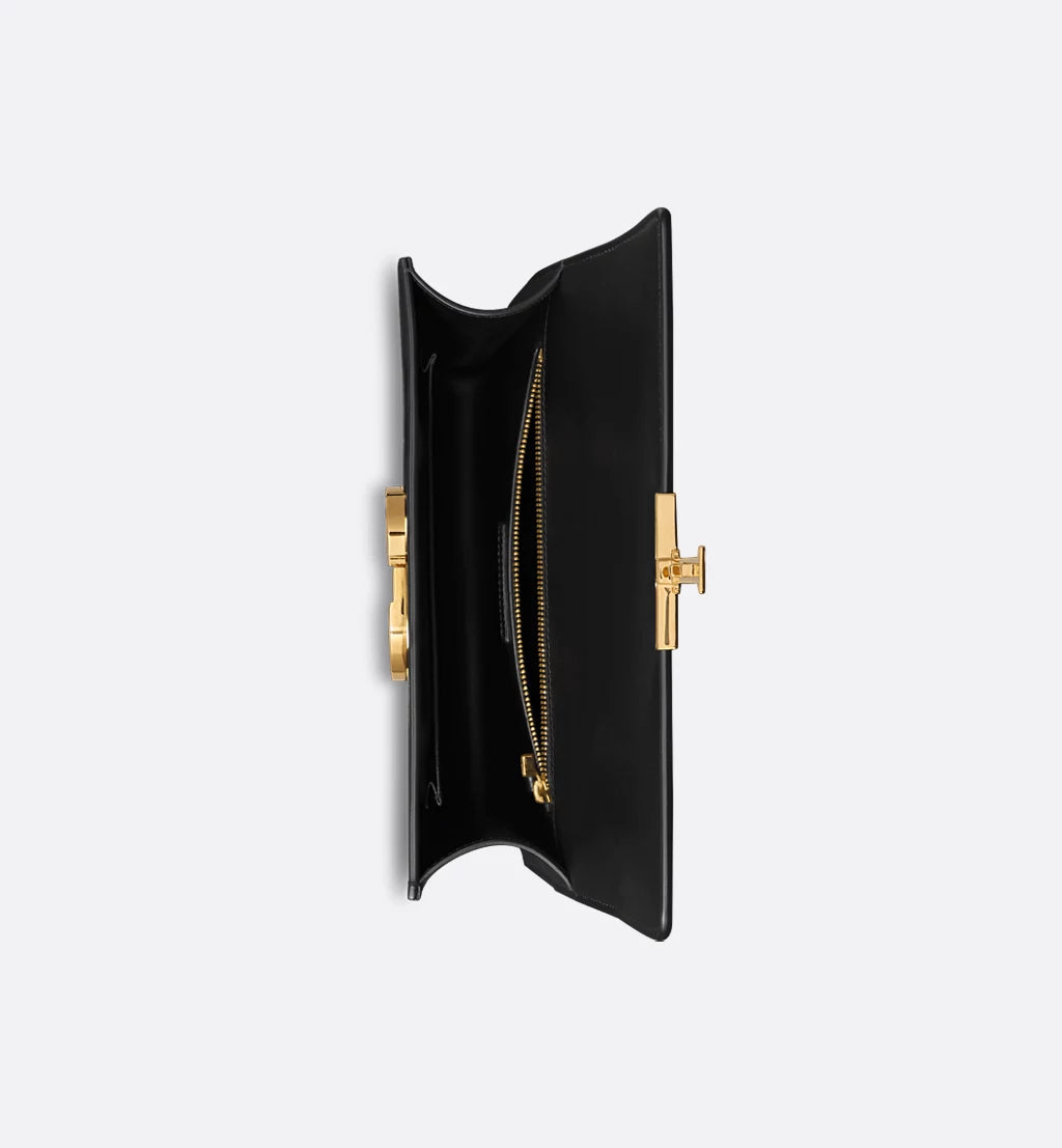 Dior 30 Montaigne Bag in Black Box Calfskin