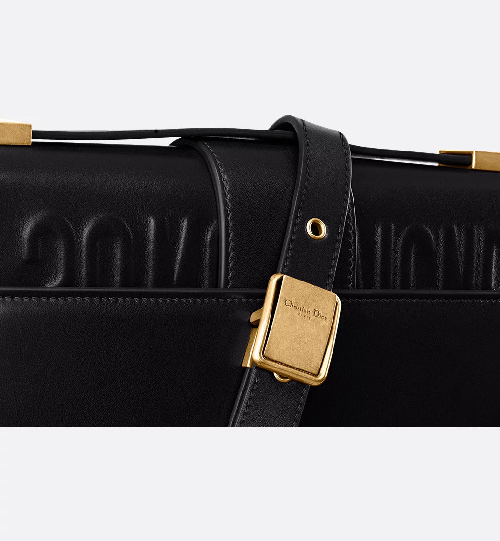 Dior 30 Montaigne Bag in Black Box Calfskin