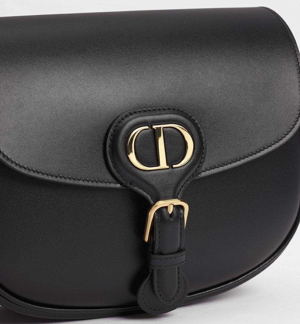 Dior Medium Dior Bobby Bag in Black Box Calfskin