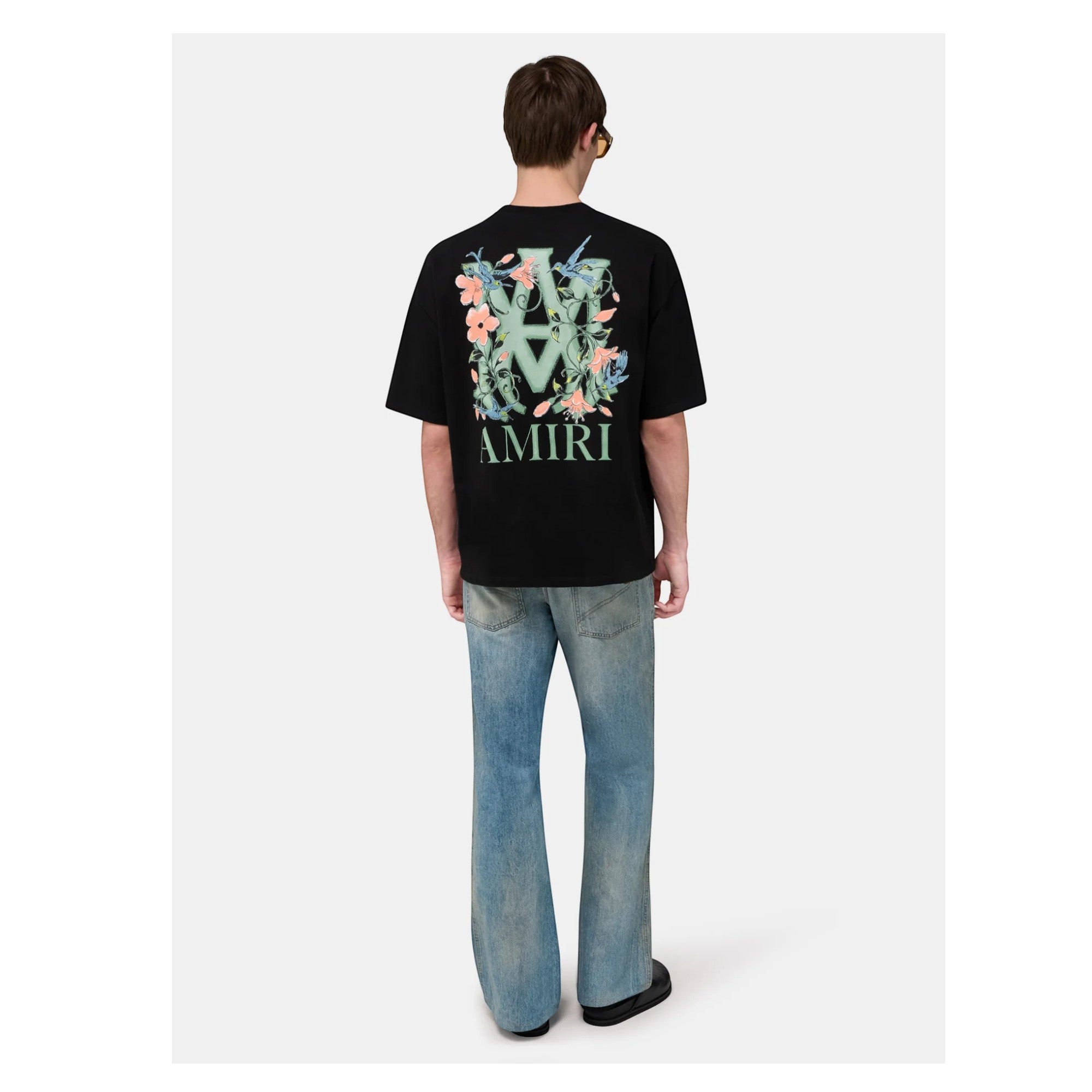 MA Floral Oversized T-Shirt Black