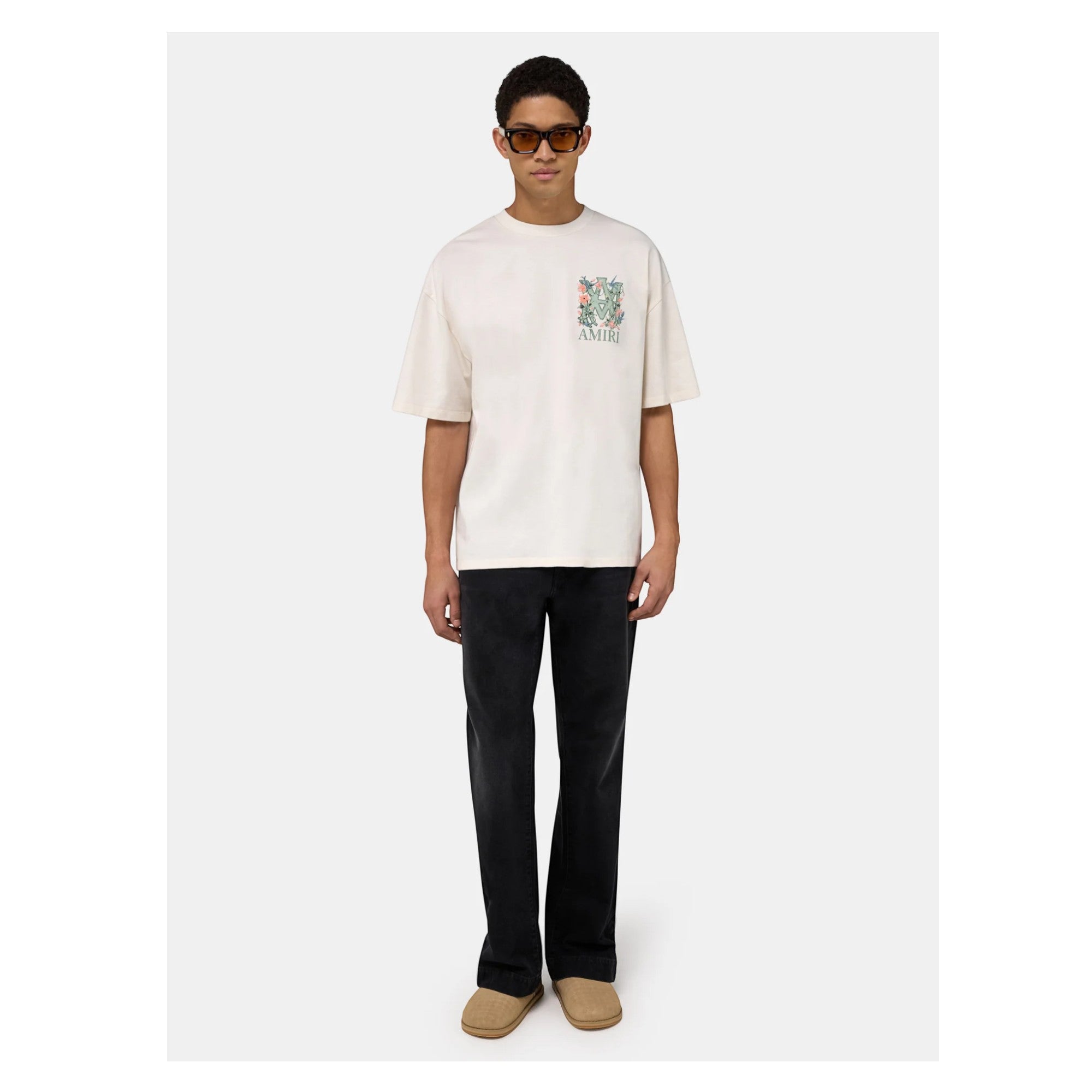MA Floral Oversized T-Shirt Ivory
