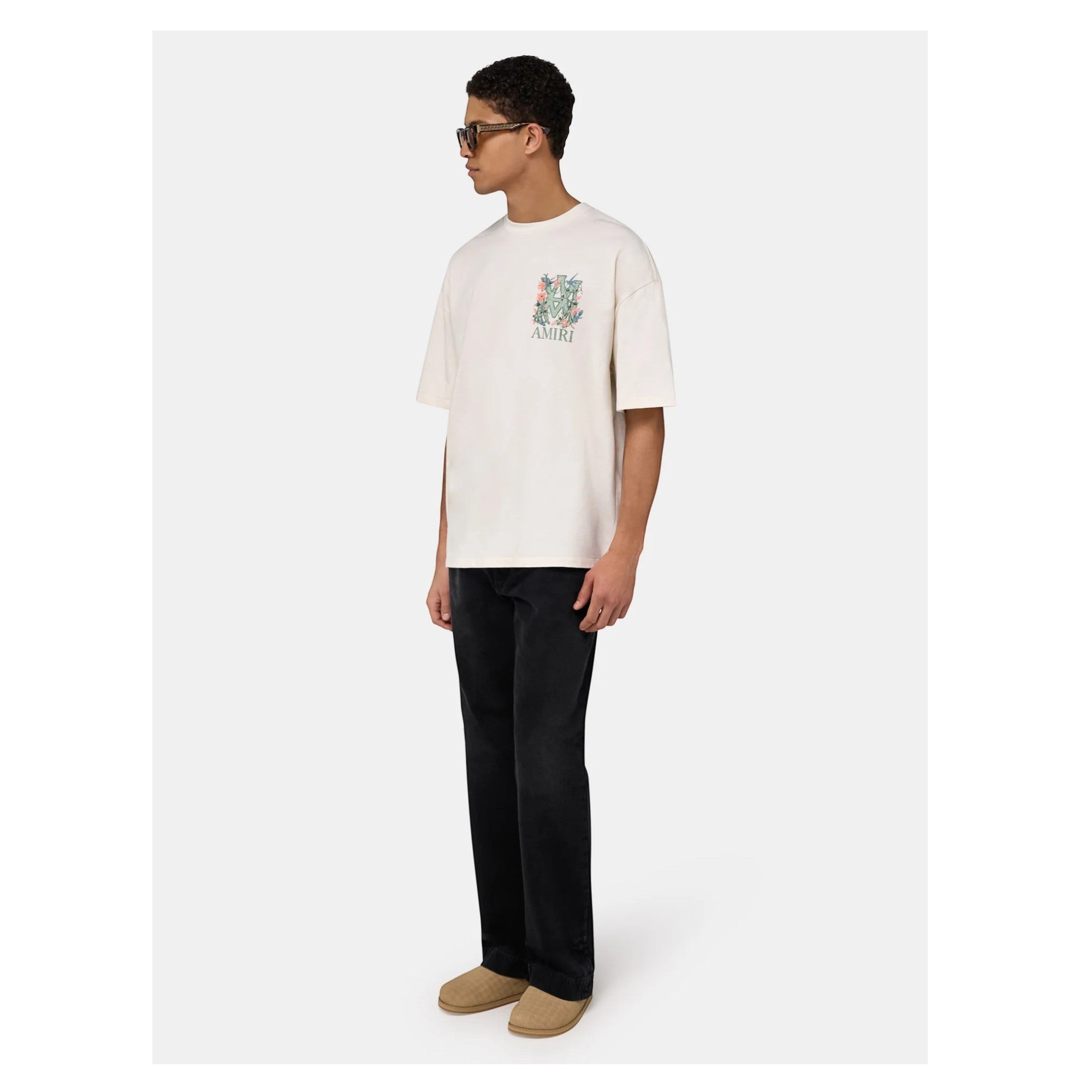 MA Floral Oversized T-Shirt Ivory