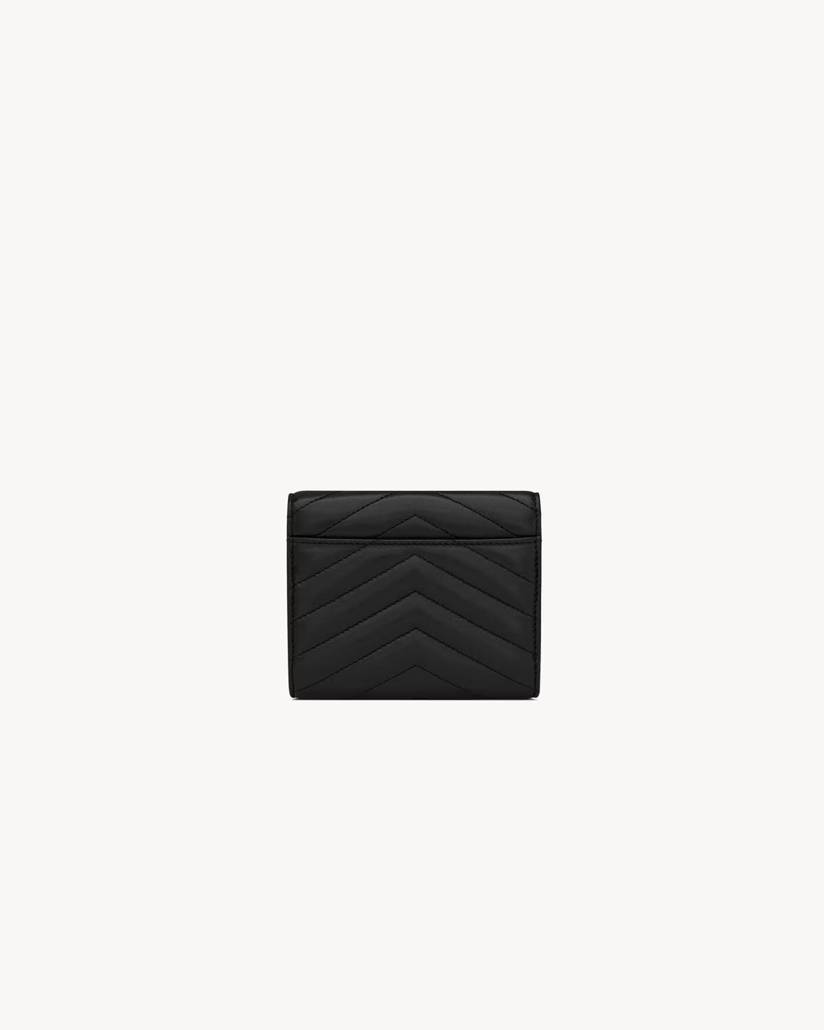 Saint Laurent Cassandre Matelassé Compact Tri-Fold Wallet in Quilted Lambskin