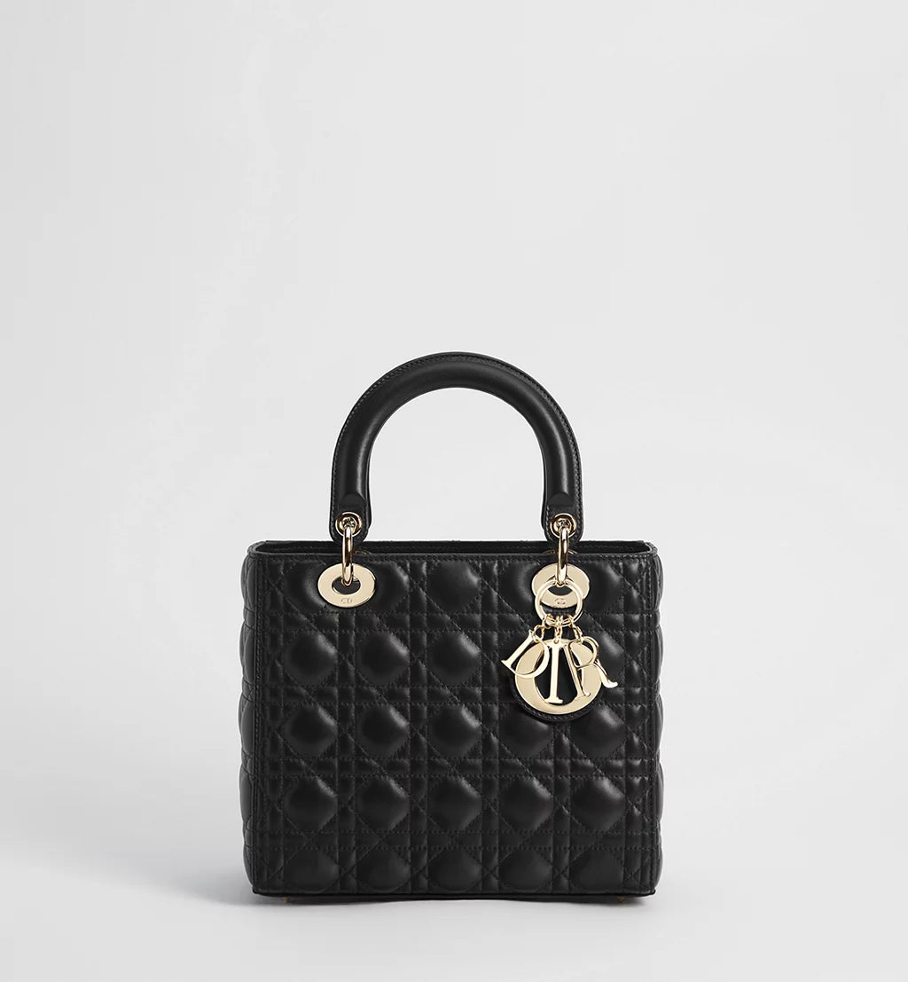 Dior Medium Lady Dior Bag in Black Cannage Lambskin