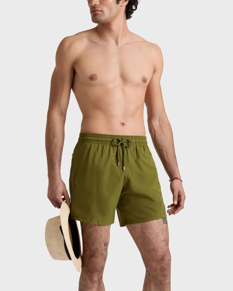 Micro-Perforated Ultra-Light Packable Swim Trunks Khaki