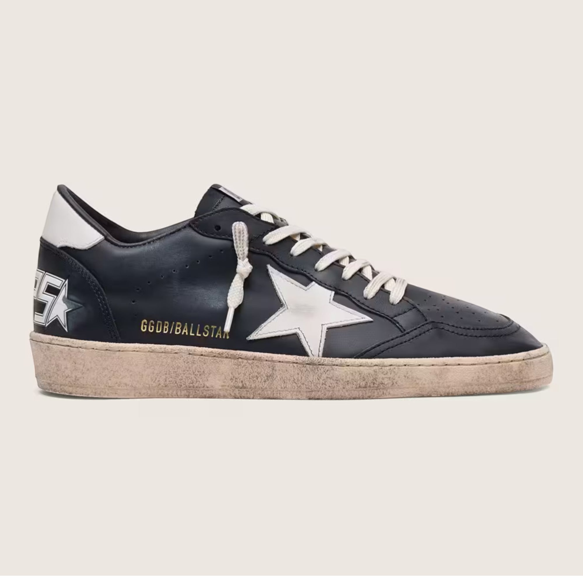 Ball Star Sneakers Black Leather