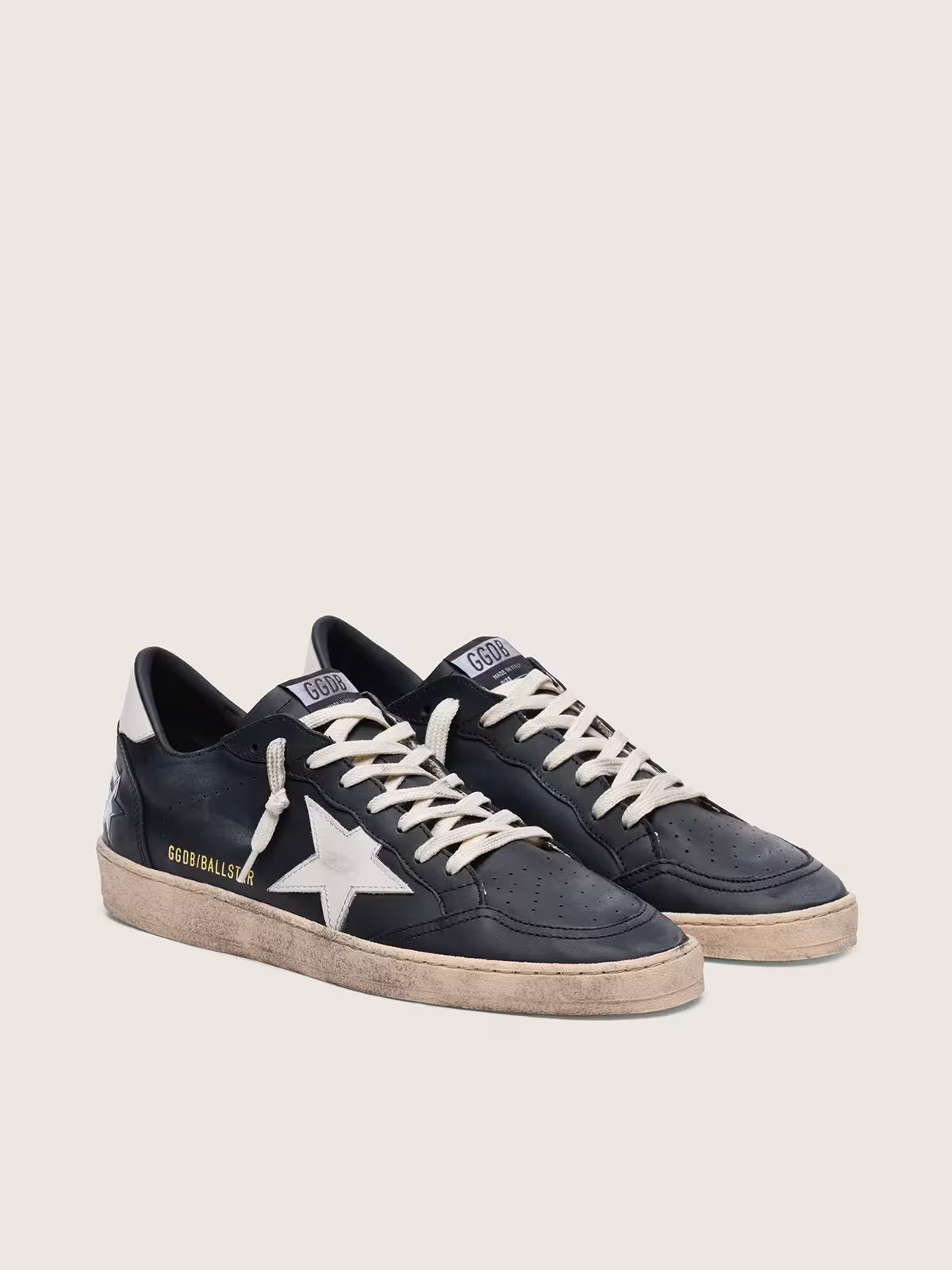 Ball Star Sneakers Black Leather