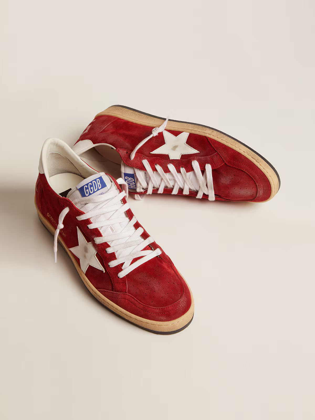 Ball Star Sneakers Dark Red / White