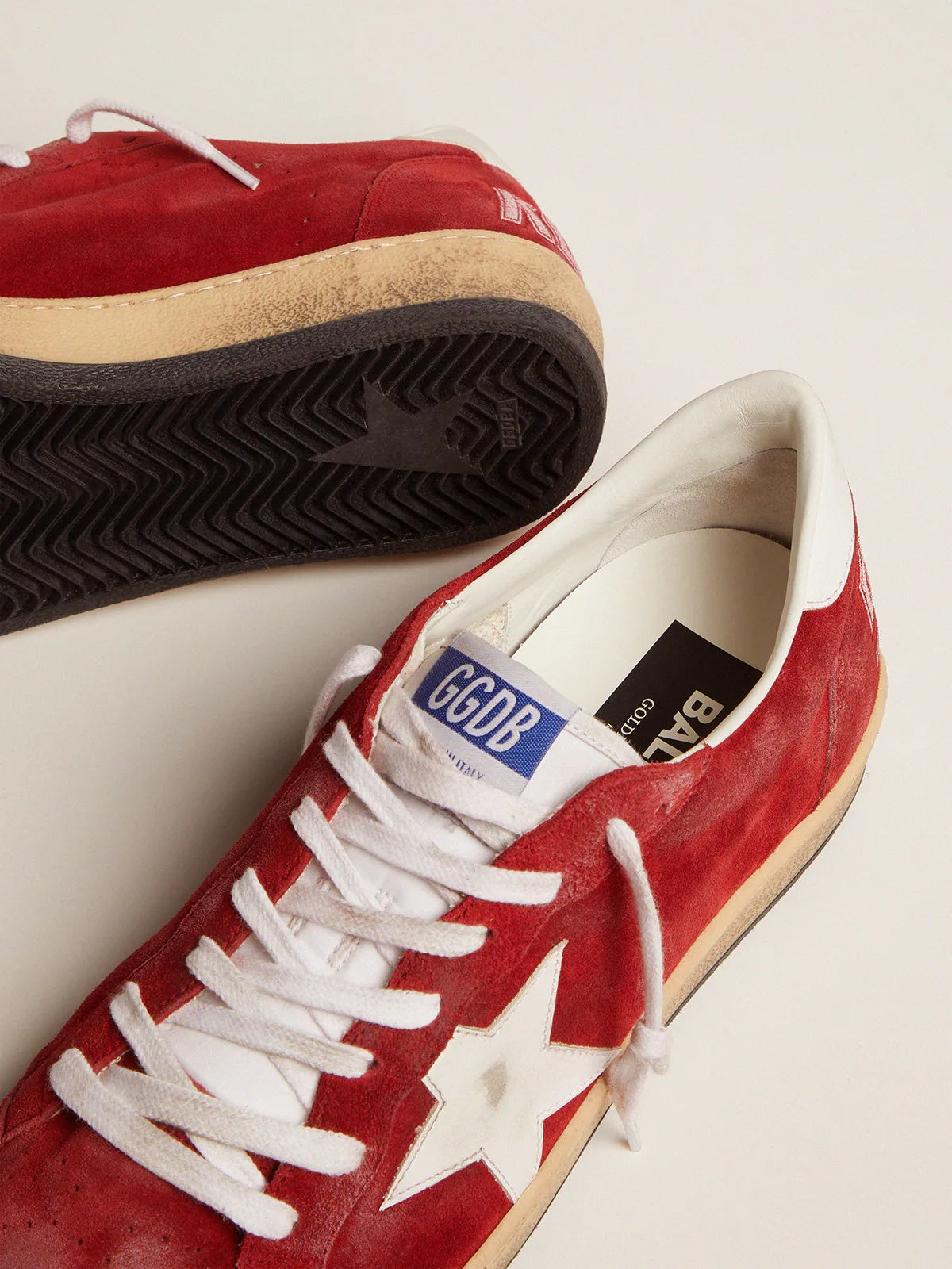 Ball Star Sneakers Dark Red / White