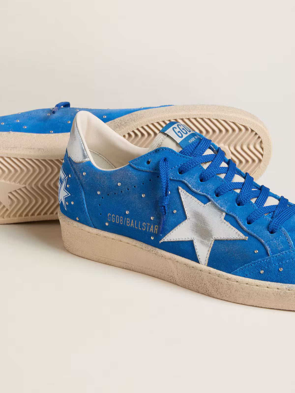 Ball Star Sneakers Light Blue / Silver